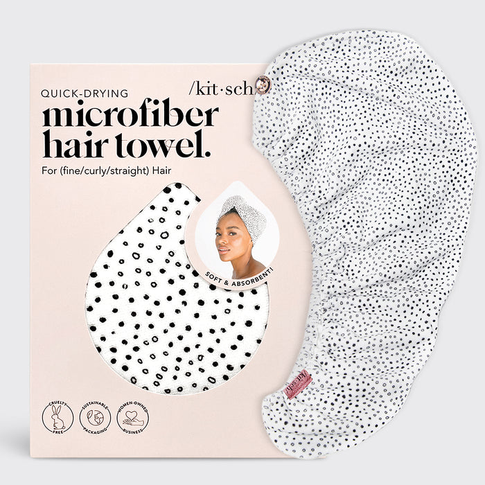 Micro Dot hårhandduk av mikrofiber