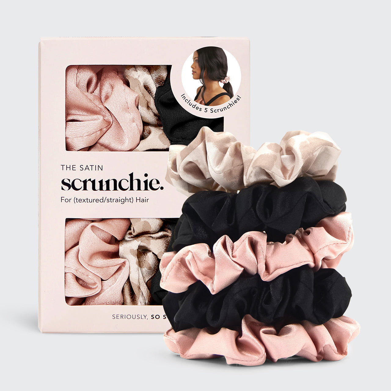 Ποικιλία σατέν Scrunchies ύπνου