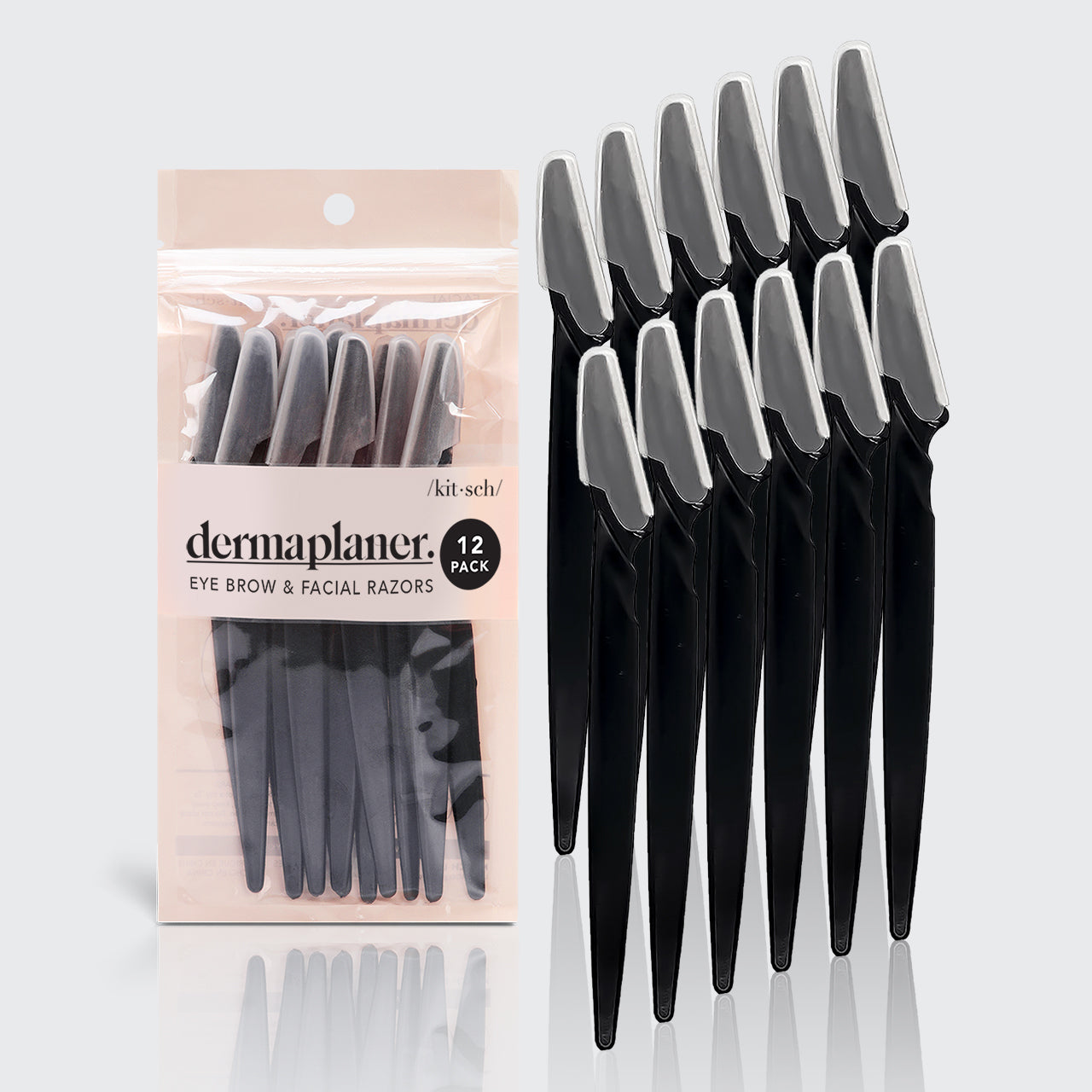 Outil de dermaplaning 12pk - Noir