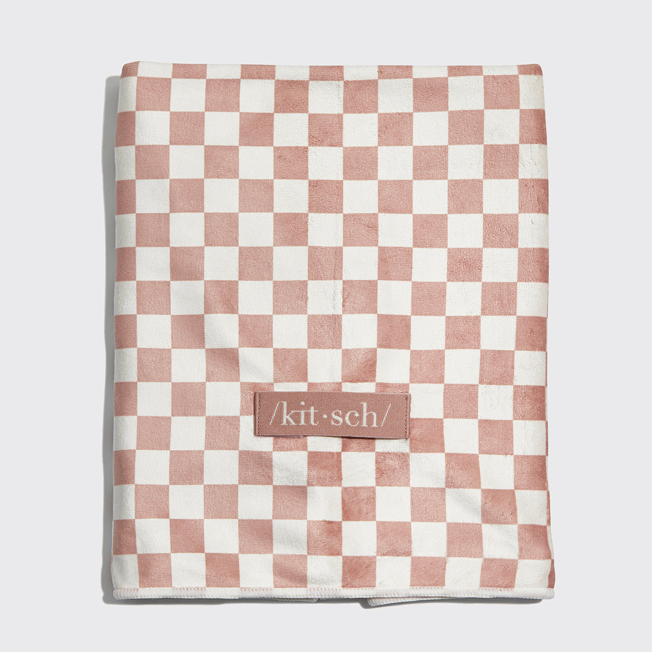 XL Sneldrogende Haarhanddoek Wrap - Checker