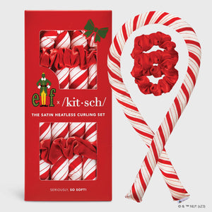 Kitsch x elf Set de boucles sans chaleur en satin