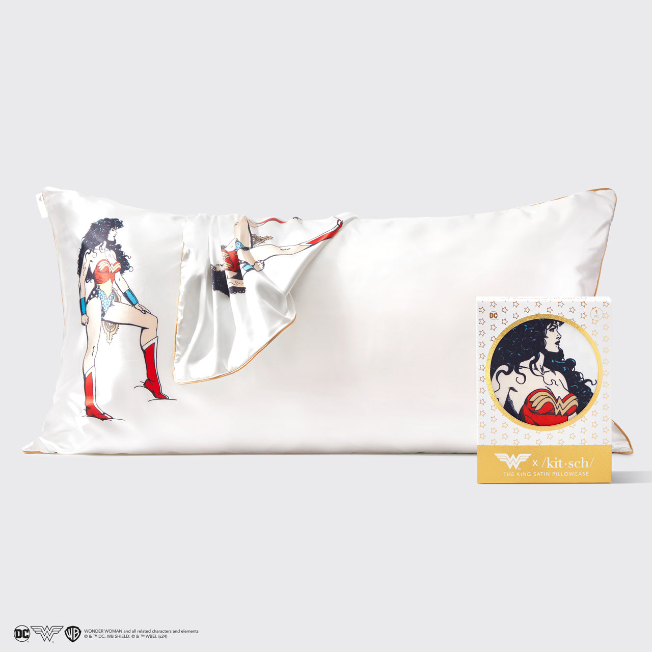 Kitsch x Wonder Woman King Pillowcase - Believe in Wonder