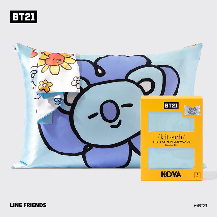 BT21 ontmoet Kitsch Satijnen Kussensloop - KOYA