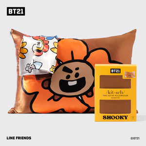 BT21 ontmoet Kitsch Satijnen Kussensloop - SHOOKY