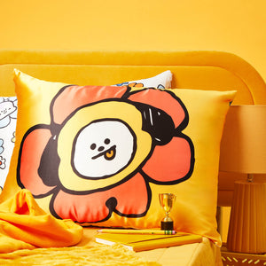 غطاء وسادة ساتان من BT21 يلتقي Kitsch - CHIMMY