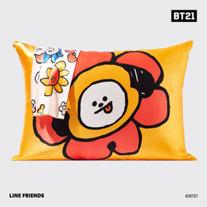 غطاء وسادة ساتان من BT21 يلتقي Kitsch - CHIMMY