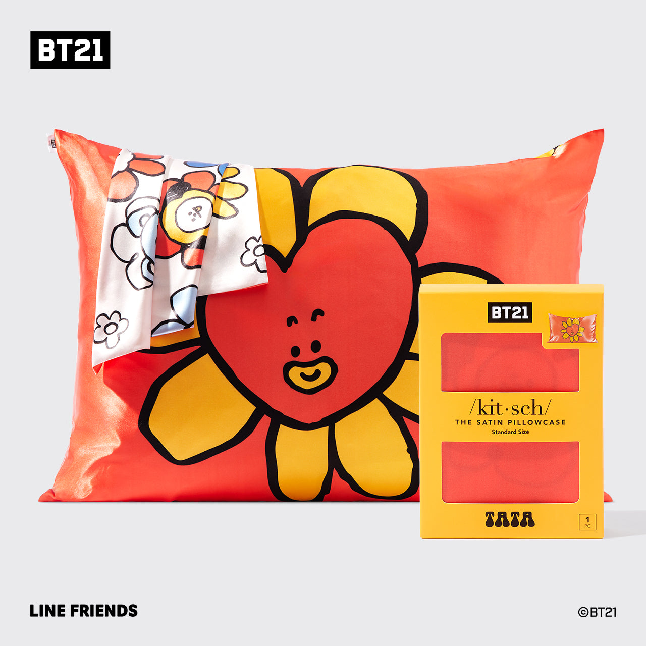 BT21 meets Kitsch Satin örngott - TATA