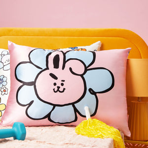 BT21 ontmoet Kitsch Satijnen Kussensloop - COOKY