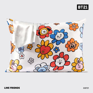 BT21 meets Kitsch Funda de almohada de satén - VAN