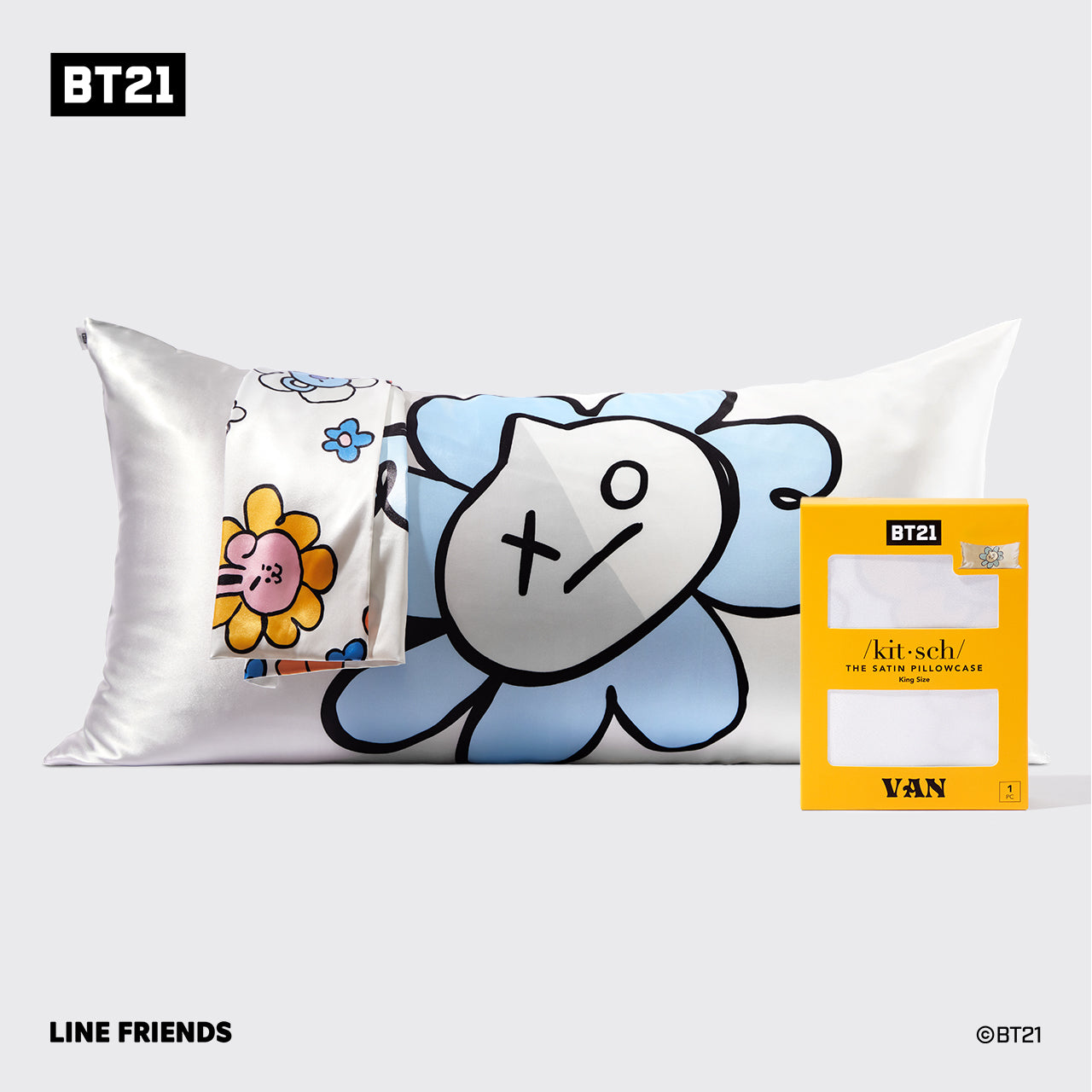 غطاء وسادة BT21 يلتقي Kitsch King - VAN