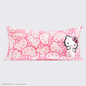 Kitsch x Hello Kitty Taie d'oreiller King - Visages roses de Hello Kitty