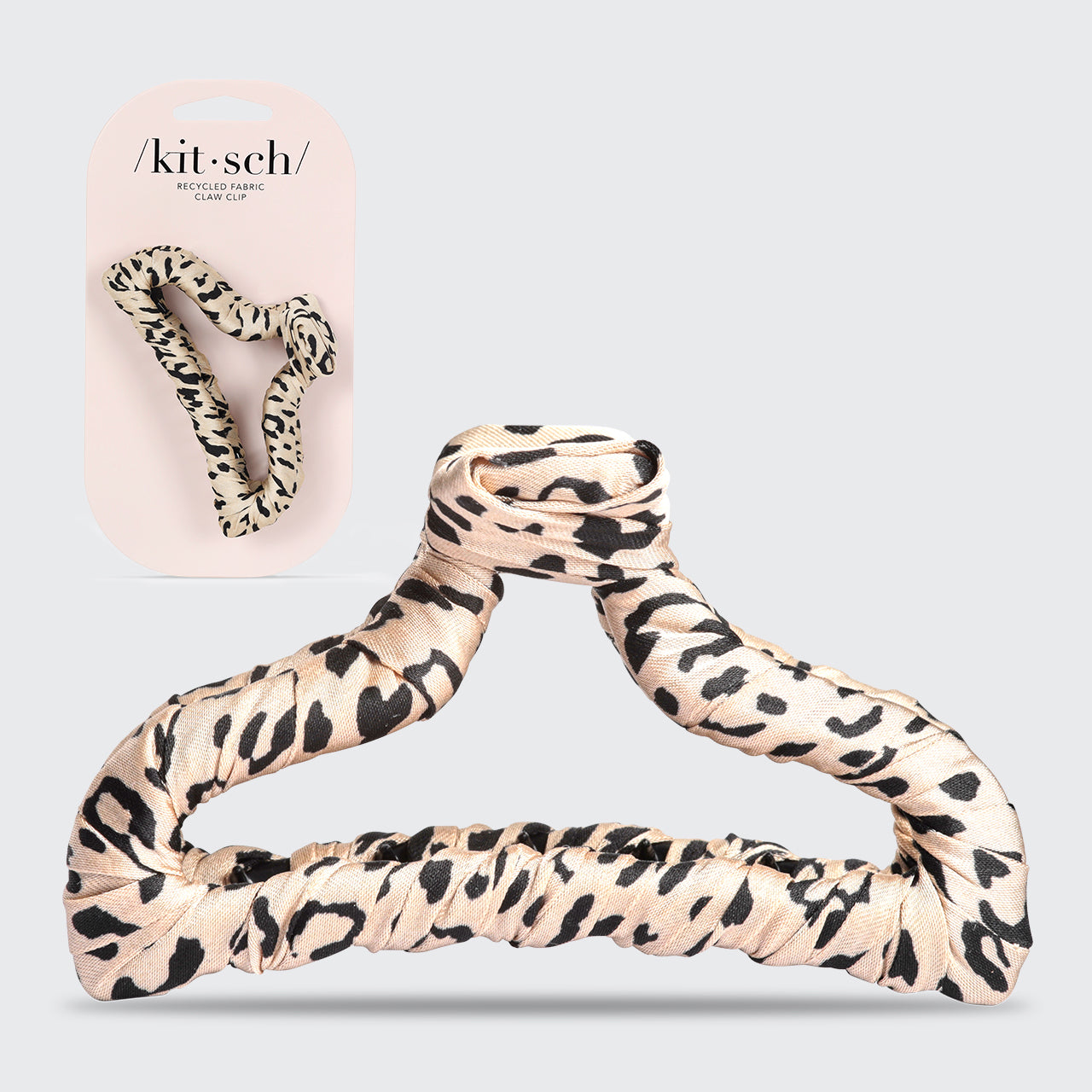 Clip per artigli avvolti in raso - Leopard