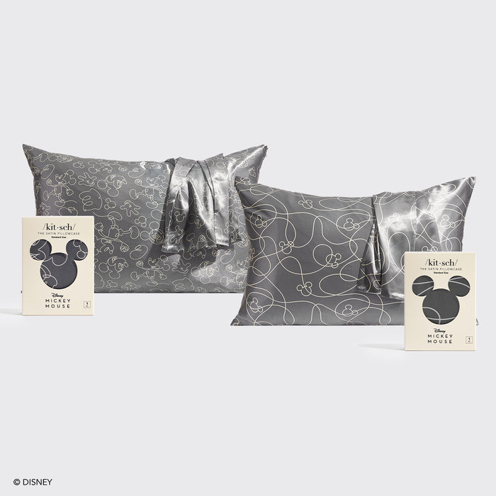 Kitsch x Mickey och Minnie örngottspaket - Charcoal