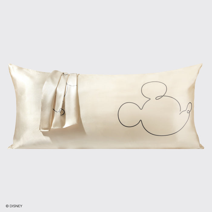 Kitsch x Mickey and Minnie Satin King Pillowcase - Mr. Mouse