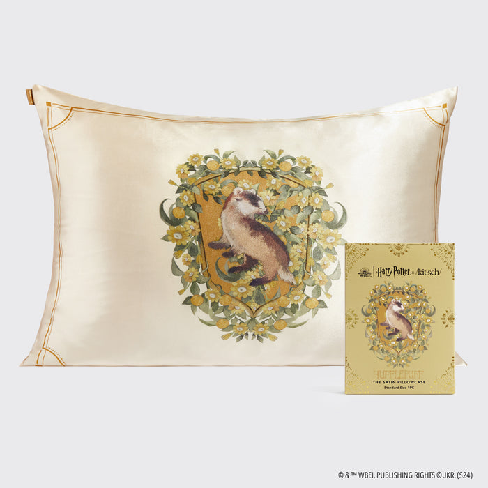 Harry Potter x Kitsch Satin Pillowcase Standard - Hufflepuff