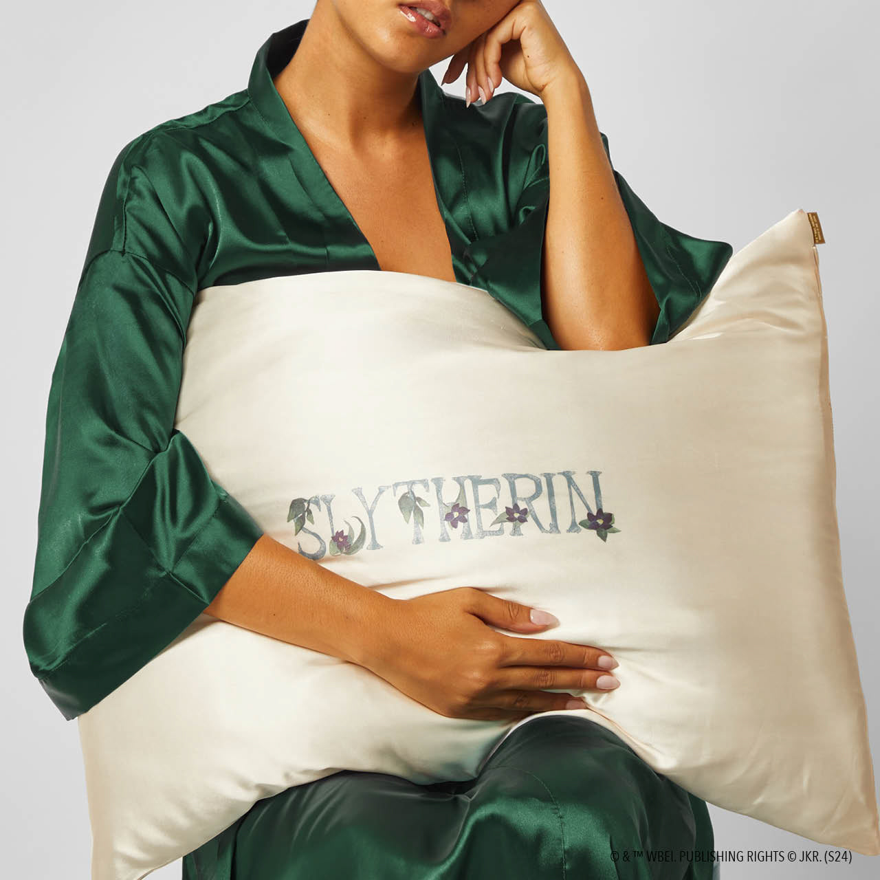 Harry Potter x Kitsch Satin Pillowcase Standard - Slytherin