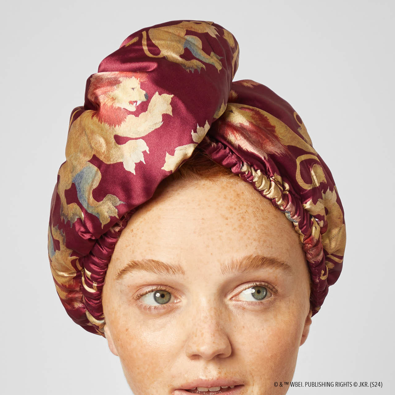 Kitsch x Harry Potter Satin Wrapped Hair Towel - Gryffindor