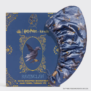 Kitsch x Harry Potter Satinlindad hårhandduk - Ravenclaw