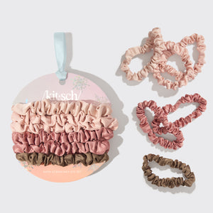 Holiday Ultra Petite Scrunchies 6-delige set - Terracotta