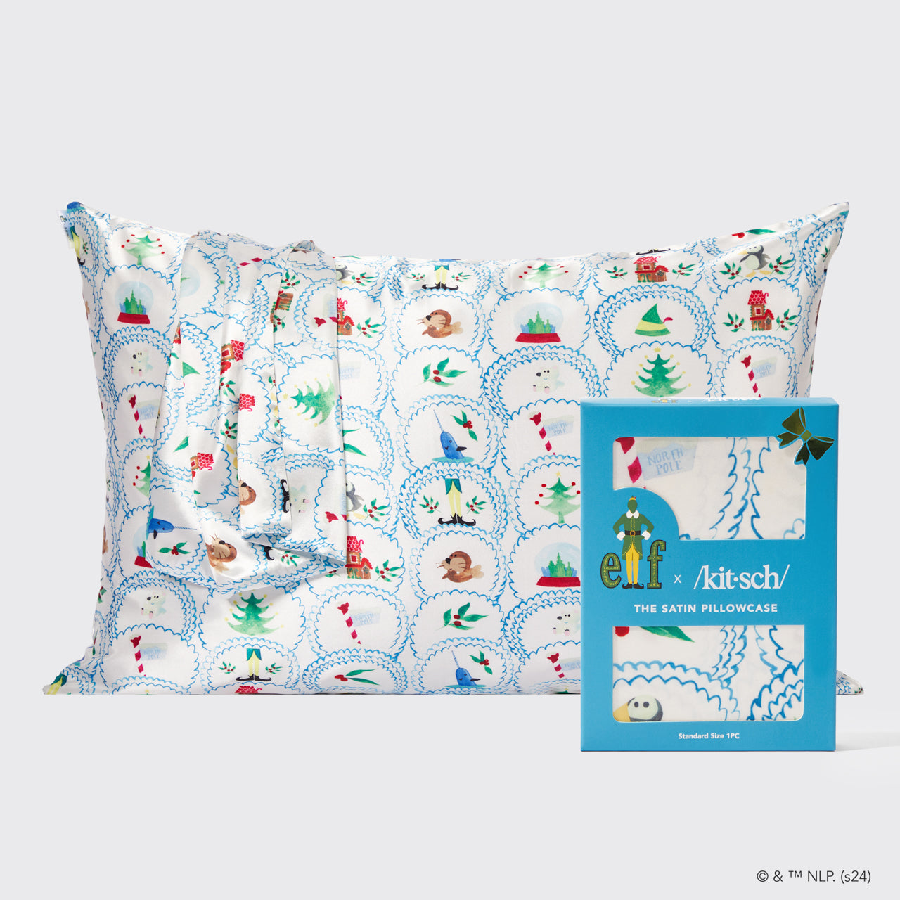 Kitsch x elf Satin Pillowcase - North Pole