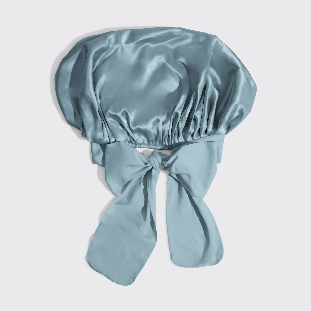 Oversized Satin Bonnet- Haze Blue