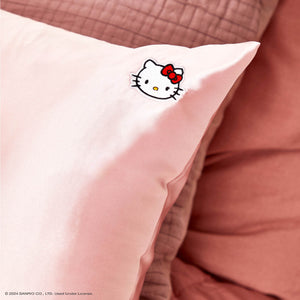 Kitsch x Hello Kitty Pillowcase King - Pink Hello Kitty Face