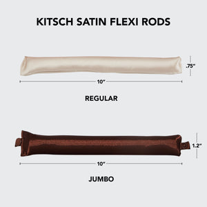 Rosewood Satin Jumbo Flexi-stavar 4 st Set