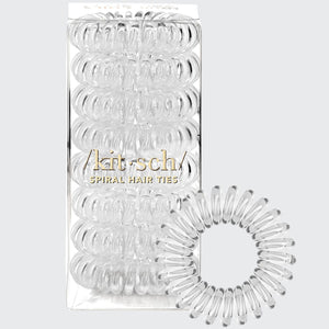 Spiral Hair Ties 8 Pack - Clear